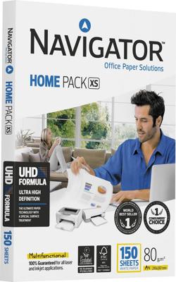 Navigator Home Pack XS printpapier ft A4,80 g, pak van 150 vel Navigator Home Pack XS printpapier ft A4,80 g, pak van 150 vel
