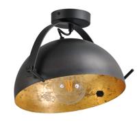 Masterlight Stoere plafondlampIndustria 30cm gunmetal met oudgoud - 5199-30-08-B - thumbnail