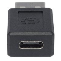 Manhattan USB 2.0 Adapter [1x USB-A 2.0 stekker - 1x USB-C bus] Adapter Stekker past op beide manieren - thumbnail