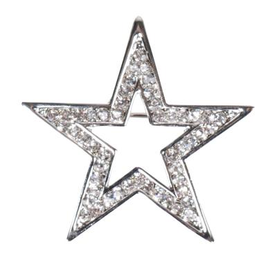 Harrys Horse Star plastronspeld zilver