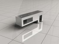 Xellanz glaskoppeling zijkant stabilisatiestang chroom - thumbnail