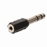 Stereo-Audioadapter | 6,35 mm Male - 3,5 mm Female | Zwart - thumbnail