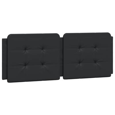 Bed met matras kunstleer zwart 140x200 cm