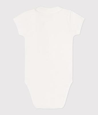 Babybody met korte mouwen PETIT BATEAU wit Babybody met korte mouwen PETIT BATEAU wit