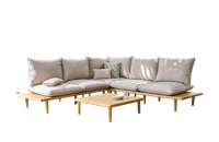 Phoenix lounge corner set 4pcs acacia teak look Eurofar - Eurofar - thumbnail