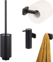 Ben Mykanto toilet accessoires 4-delig mat zwart - thumbnail