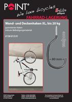 POINT plafondhaak "xl" ceiling hook xl black/silver - thumbnail