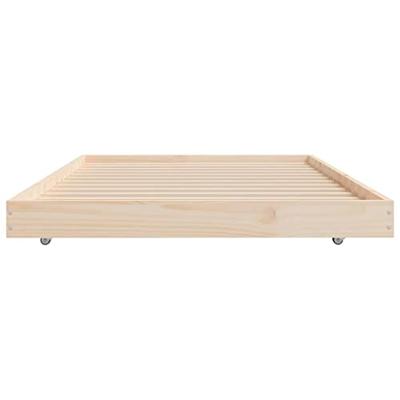 Bedframe zonder matras massief grenenhout 75x190 cm