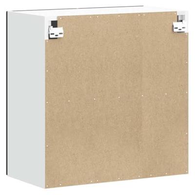 Keukenwandkast Lucca bewerkt hout zwart