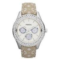 Horlogeband Fossil ES3053 Nylon/perlon Beige 18mm - thumbnail