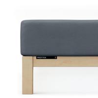 Schlafgut Schlafgut Badstof Hoeslaken XL - 180x200 - 200x200 556 Grey Deep - thumbnail