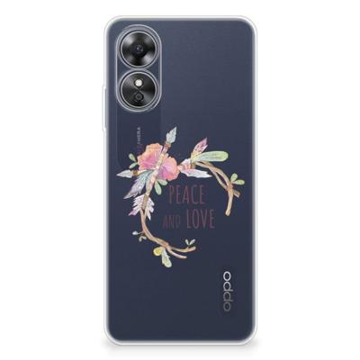 OPPO A17 Telefoonhoesje met Naam Boho Text OPPO A17 Telefoonhoesje met Naam Boho Text