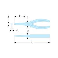 Facom ronde bektang, bekleed 17cm - 189A.17CPE - thumbnail