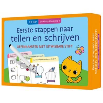 Oefenkaarten met uitwisbare stift - Eerste stappen naar tellen en schrijven (Paperback)