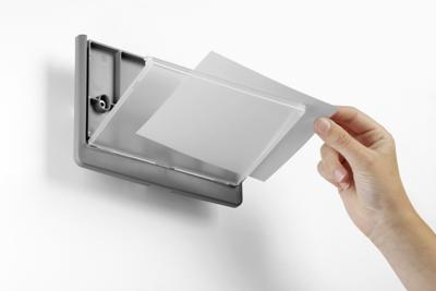 Durable Deur-/infobord | B149xH52,5 mm | controlevenster acrylglas | achterdeel ABS grafiet | 1 stuk - 486037 486037 Durable Deur-/infobord | B149xH52,5 mm | controlevenster acrylglas | achterdeel ABS grafiet | 1 stuk - 486037 486037