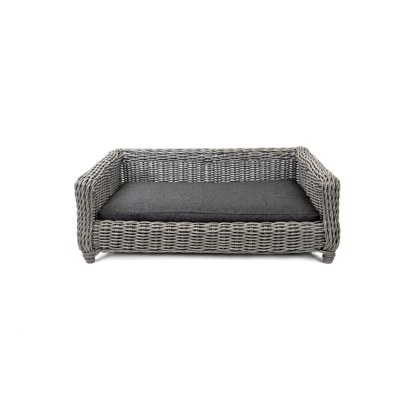 Let&apos;s Sleep Cozy Basket Rieten Hondenmand M Antraciet