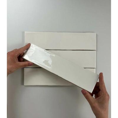 Wandtegel Colonial Ivory Glans 7.5x30 cm Glans Creme Jabo