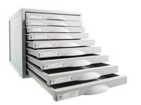 Modulaire archiefkast Archivo 2000 8409C Aluminium Grijs 9 lades - thumbnail