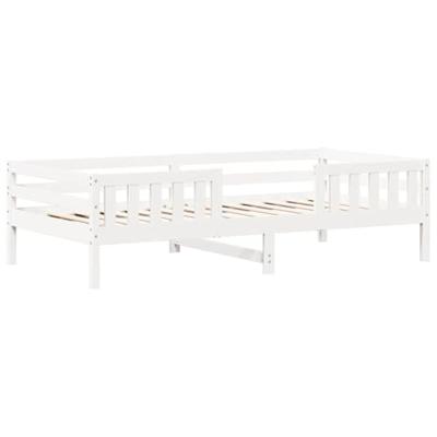 Bedframe met huisje massief grenenhout wit 75x190 cm