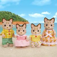 Actiefiguur Sylvanian Families Striped Cat Family - thumbnail