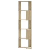 Boekenkast 5-laags hoek 50x50x179 cm bewerkt hout sonoma eiken - thumbnail