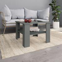 vidaXL Salontafel 60x60x42 cm spaanplaat grijs - thumbnail