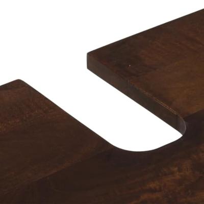 Wastafelkast 62x34x58 cm massief mangohout bruin