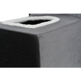 TRIXIE HONDENMAND / KATTENMAND HUIS LIVIA GRIJS / WIT 38X41X44 CM TRIXIE HONDENMAND / KATTENMAND HUIS LIVIA GRIJS / WIT 38X41X44 CM