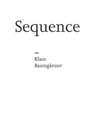 Sequence - Hans Locher - Hardcover (9789462262911)