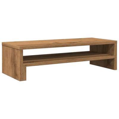 VidaXL Monitorstandaard 54x22x15 cm bewerkt hout artisanaal eikenkleur VidaXL Monitorstandaard 54x22x15 cm bewerkt hout artisanaal eikenkleur