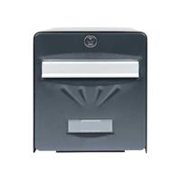 Brievenbus Burg-Wachter Grijs Antraciet Roestvrij staal Kristal Gegalvaniseerd staal 28 x 36,5 x 31 cm - thumbnail