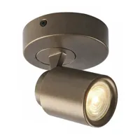 Freelight Spot Razza 1 lichts GU10 brons goud - thumbnail