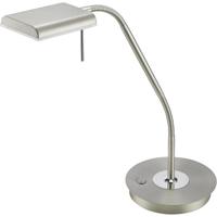 Dimbare LED Bureaulamp 12W. Warm Wit 3000K. Mat Nikkel Design - thumbnail
