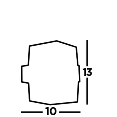Searchlight Design muurlampFrosty Square antraciet - 25122-2BK
