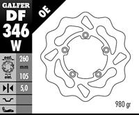 GALFER wave remschijf "df346" rotor df346 type w rigid - thumbnail