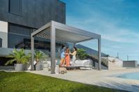 Biohort aluminium Pergola kwartsgrijs metallic 300x350 cm kwartsgrijs metallic lamellendak- - - Biohort - thumbnail