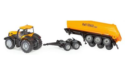 Siku 1858 tractor met dolly en aanhanger 1:87 Siku 1858 tractor met dolly en aanhanger 1:87