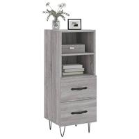 Dressoir 34,5x34x90 cm bewerkt hout grijs sonoma eikenkleurig - thumbnail
