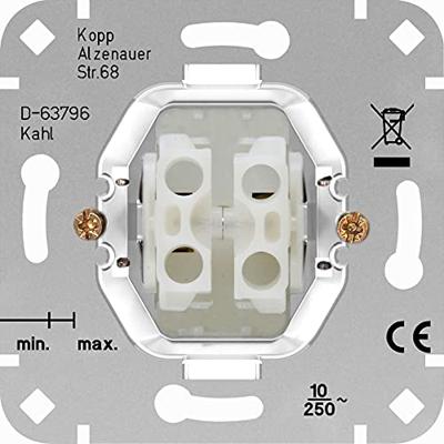 Kopp Serieschakelaar dubbele schakelaar voor het schakelen van 2 lichtpunten 503500003