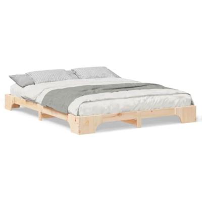 Bedframe met opslag Bruin 160 x 220 cm Massief grenenhout Bedframe met opslag Bruin 160 x 220 cm Massief grenenhout