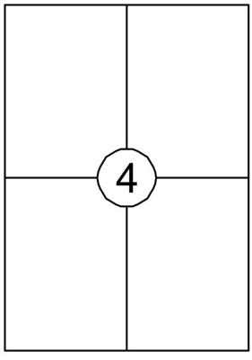 Etiket Quantore 105x148mm 400 stuks Etiket Quantore 105x148mm 400 stuks