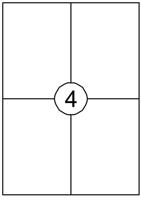 Etiket Quantore 105x148mm 400 stuks - thumbnail