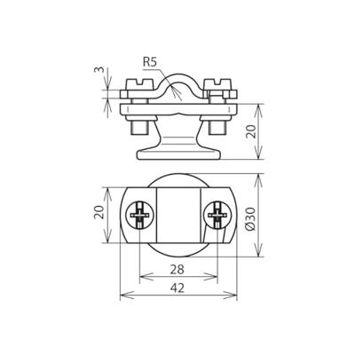 DEHN LH ZS 7.10 IGM8 STTZN ZG Overspanningsveilige montageset 1 stuk(s)