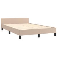Bedframe zonder matras 120x190 cm kunstleer cappuccinokleurig - thumbnail