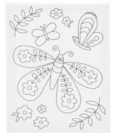 Creativ Company Schildercanvas met print grote vlinder - 24x30cm - thumbnail
