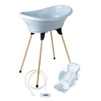 Thermobaby vasco 5 in 1 blauwe bloembadbad - gemaakt in Frankrijk - thumbnail