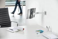 Durable 893423 Tablet houder muur (met draaibare arm voor 7-13 inch tablets, draaibaar met anti-diefstal ankerpunt) zilver/antraciet - thumbnail