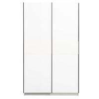 Schuifdeurkast Genua - wit - 204x122x60 cm - thumbnail