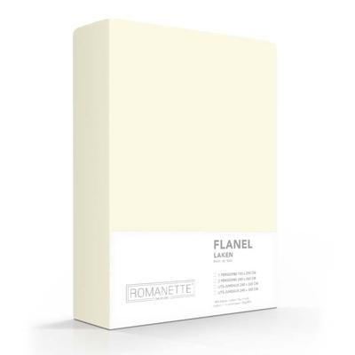 Romanette Romanette flanel laken ivoor 240x260