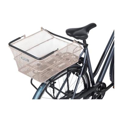BASIL Fietsmand cento mik 39 x 24 x 13 cm - nude metallic
